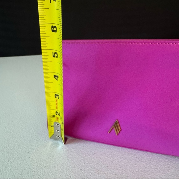 The Attico Clutch Fuchsia Pink Satin
